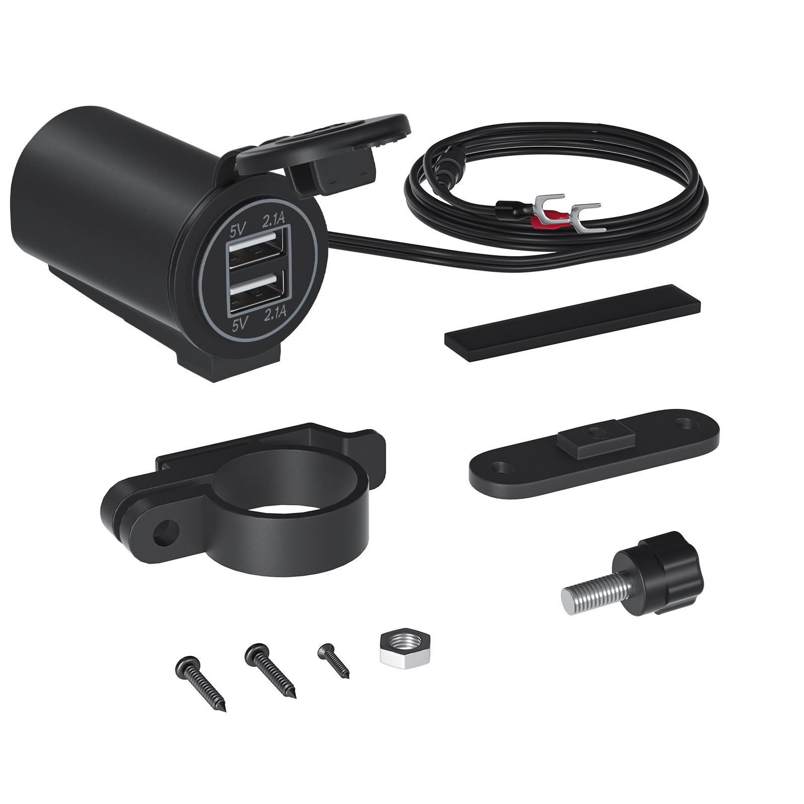 Dual USB Phone Charger Adapter 12V/24V for Automotive Mobile Phone