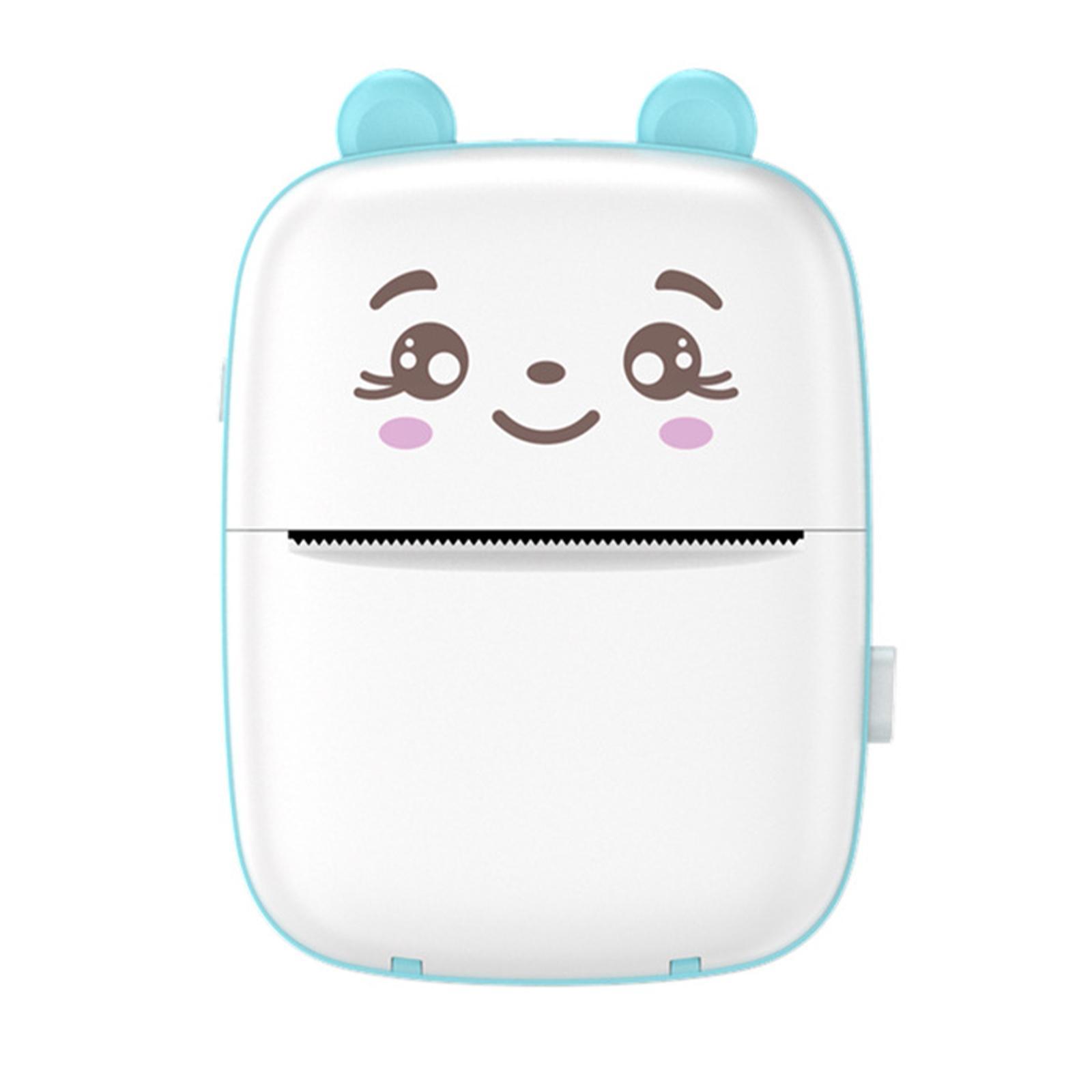 Mini Pocket Printer Blue White