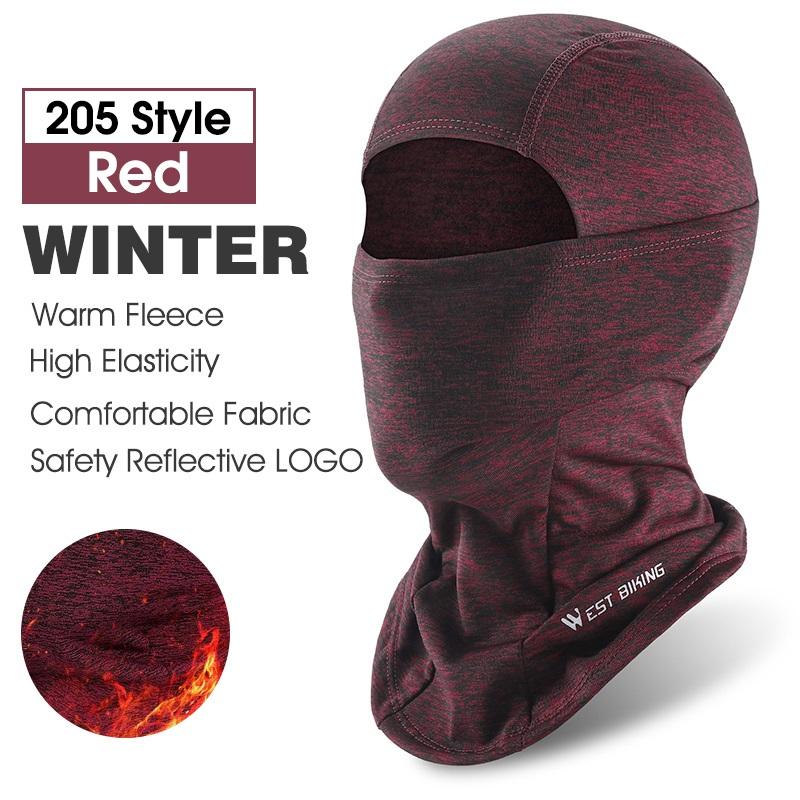 Tây đạp xe đi xe đạp mùa đông Lông cừu giữ ấm balaclava nam Color: 205 Light Gray