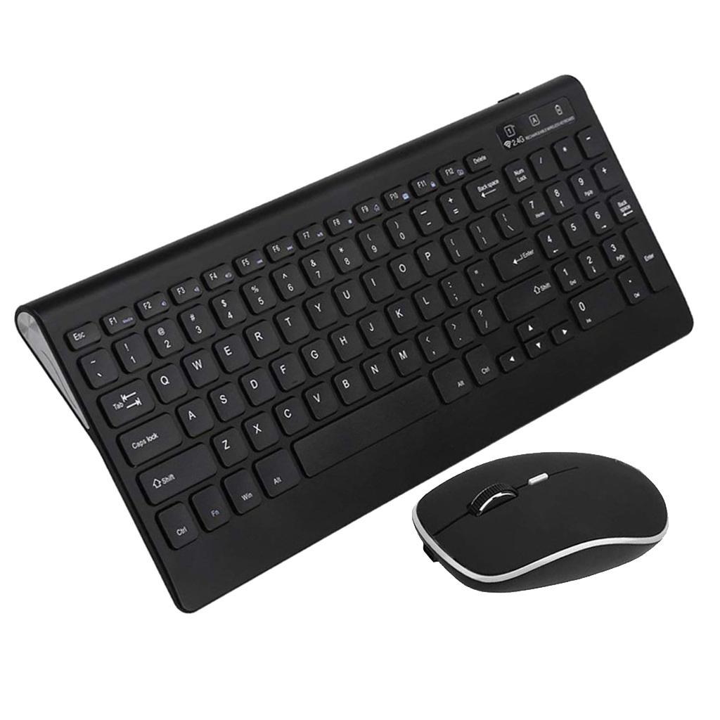 Wireless KeyBoard + Cordless Mouse Desktop Combo Set For PC Laptop