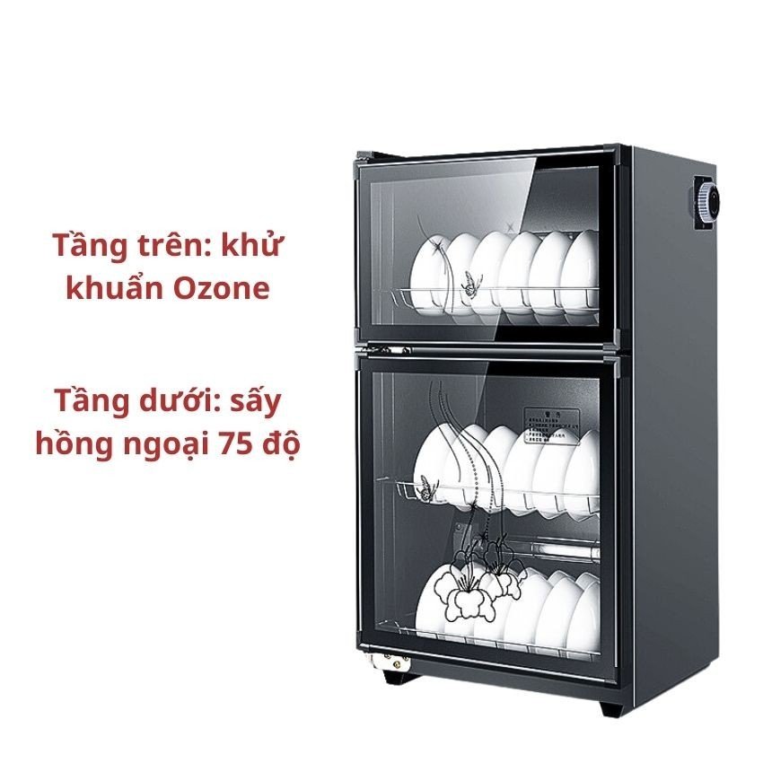 Tủ sấy bát 2 tầng KS-980A dung tích 98 lít