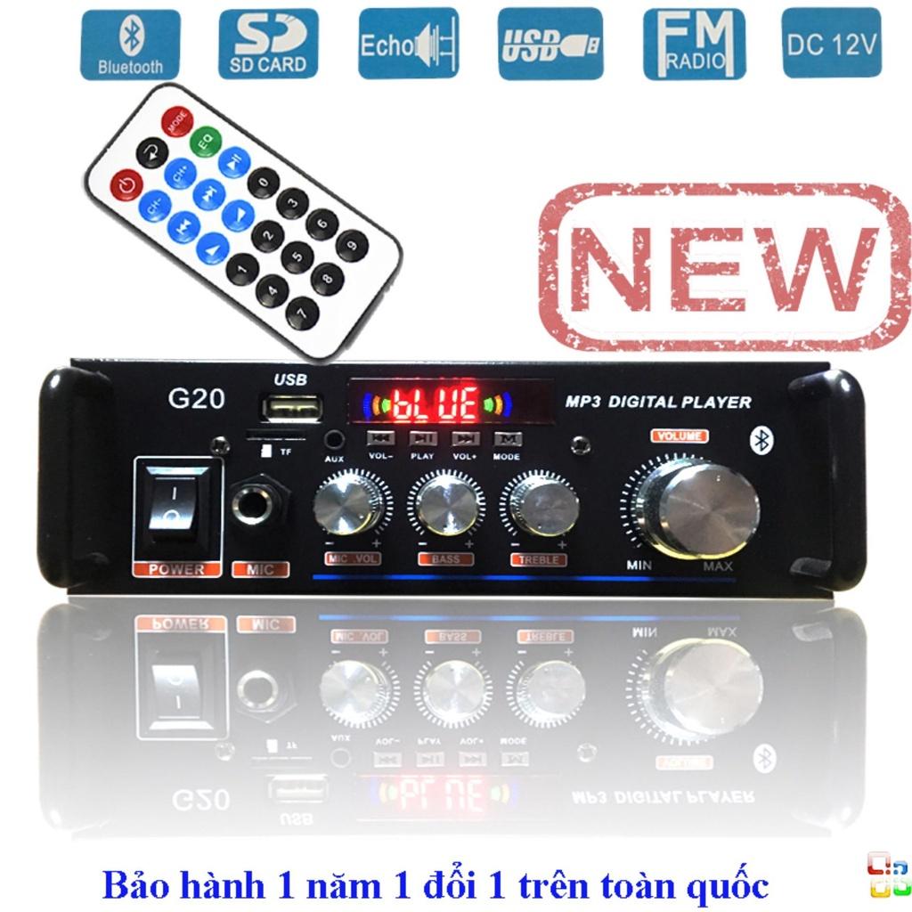 Amly bluetooth, Amply Hát Karaoke Tại Nhà. Ampli Bluetooth Tely Blj253 Đa Năng Tích Hợp Fm,Cổng Usb,Thẻ