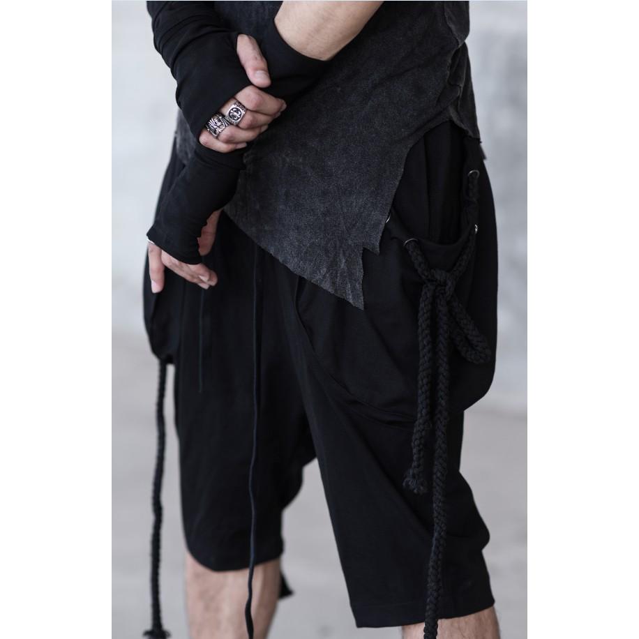 Quần Short Nam 12.DESTINY Túi Bầu Dục Chạy Dây Thừng Viền Túi Chất Liệu Mì Hàn Nhập Khẩu Màu Đen