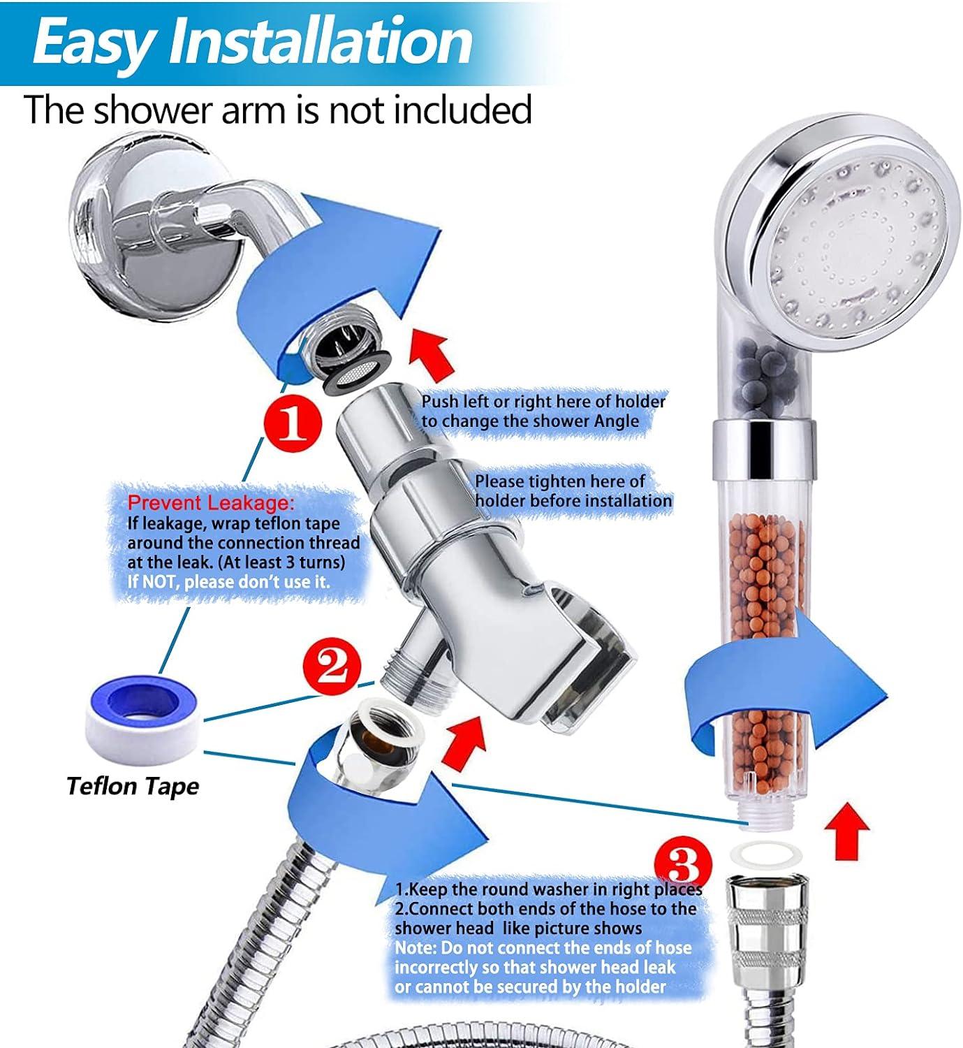 Đầu vòi hoa sen LED cầm tay, đầu vòi hoa sen áp suất cao, bộ đồ tắm thay đổi màu