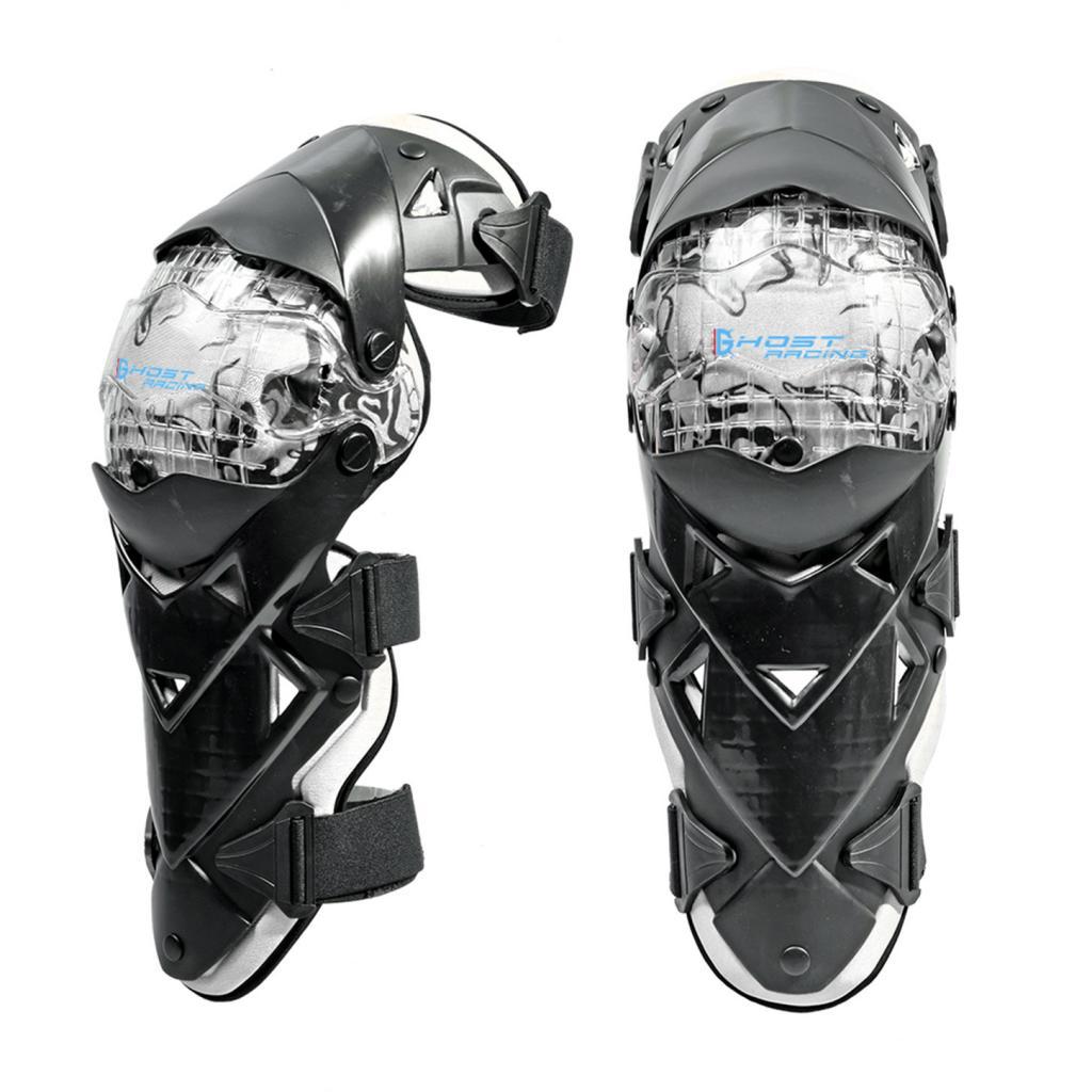 Motorcycle Dirt Bike Adult Knee Pads Protective Guards Armor Gear Pad White