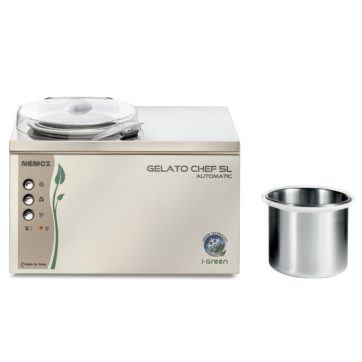 Nemox Gelato Chef 5L Automatic i-Green Máy Làm Kem Ý Gelato - Hàng Chính Hãng