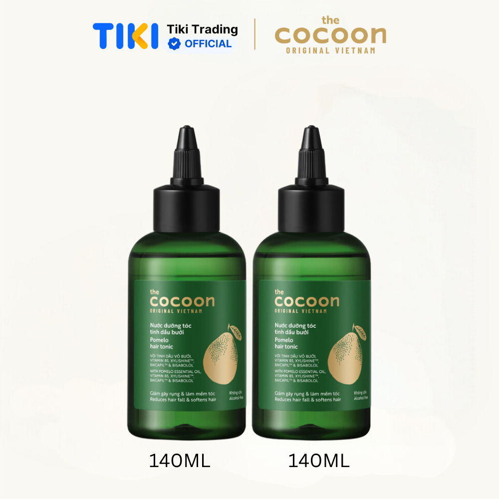 Combo 2 Nước dưỡng tóc tinh dầu bưởi Cocoon 140ml/chai