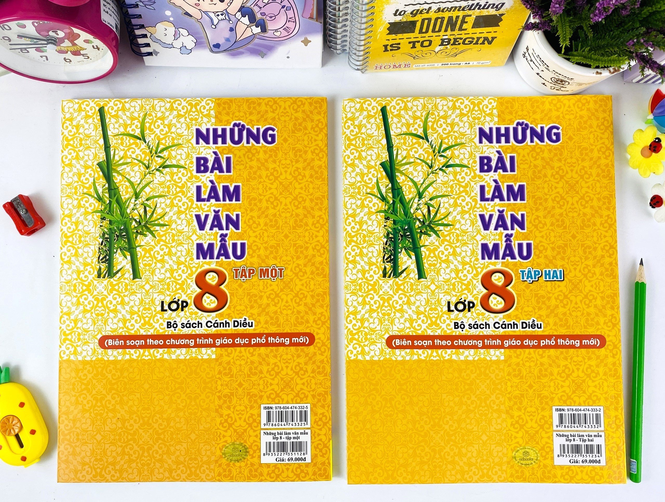Sách - Combo 2 cuốn Những Bài Làm Văn Mẫu Lớp 8 - Cánh Diều - ndbooks