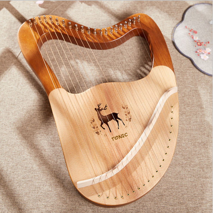 Đàn Lyre 21 dây đàn hạc Lyre Harp TONIC-M21LY Stings Đầy đủ phụ kiện LOẠI 21 DÂY tặng đàn kalimba 17 phím gỗ nguyên khối Mahagony PJLIM72