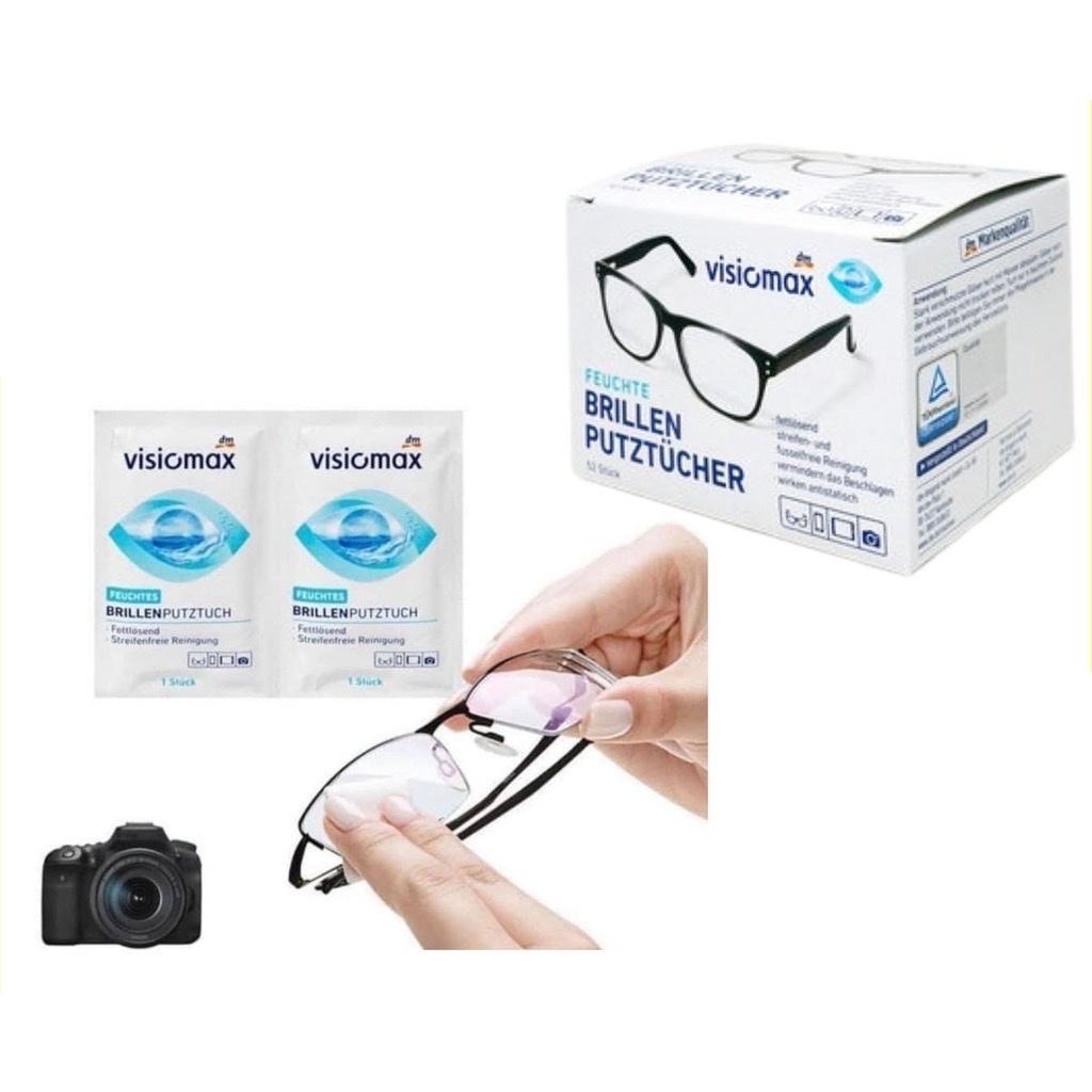 Khăn Lau Mắt Kính VisioMax, Hộp 52 Gói, Khăn Lau Kính Chống Bám Bụi, Vân Tay Lên Kính, Giấy Lau Kính Xịn, An Toàn. Kingler 7226