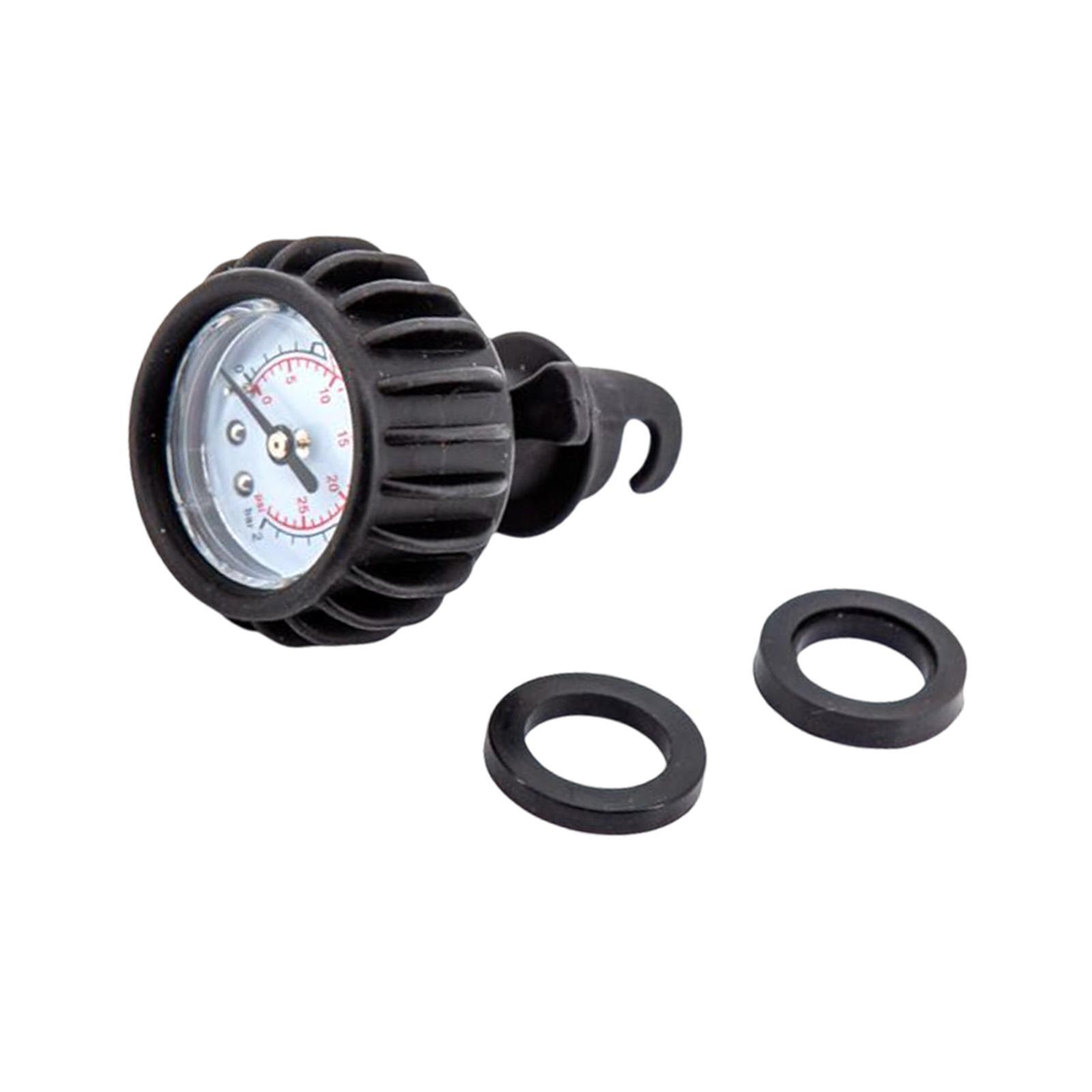 Inflatable Boat Air Pressure Gauge, Kayak , Black Connector for Dinghy Inflatable Boat
