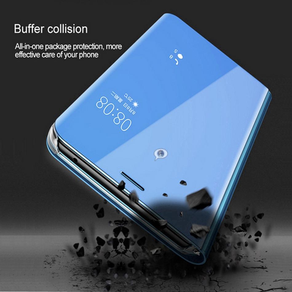 Cho Samsung Galaxy A02S Ốp điện thoại tráng gương thiết kế dạng ví gập sang trọng