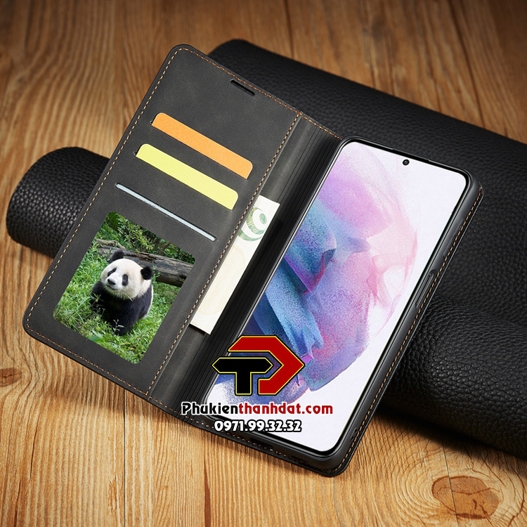 Bao da dạng ví dành cho SamSung Galaxy S20 FE có ngăn để thẻ, da thật chính hãng Forwenw - Hàng chính hãng