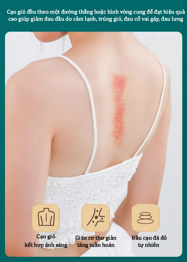 Máy Massage Chăm Sóc Da Thông Minh, Tác Dụng Cạo Gió Chống Lão Hóa Vline Facial Care - Home and Garden