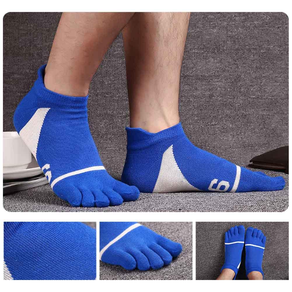 5 Đôi Nam Cotton Năm Ngón Tay Thể Thao Nữ Thấm Mồ Hôi Thoáng Khí Chia Ngón Vớ Chạy Bộ Ngoài Trời tất Color: B