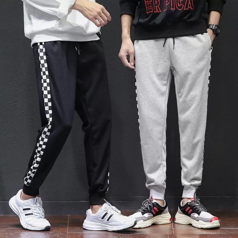 Quần Jogger Sọc Caro 2 Màu
