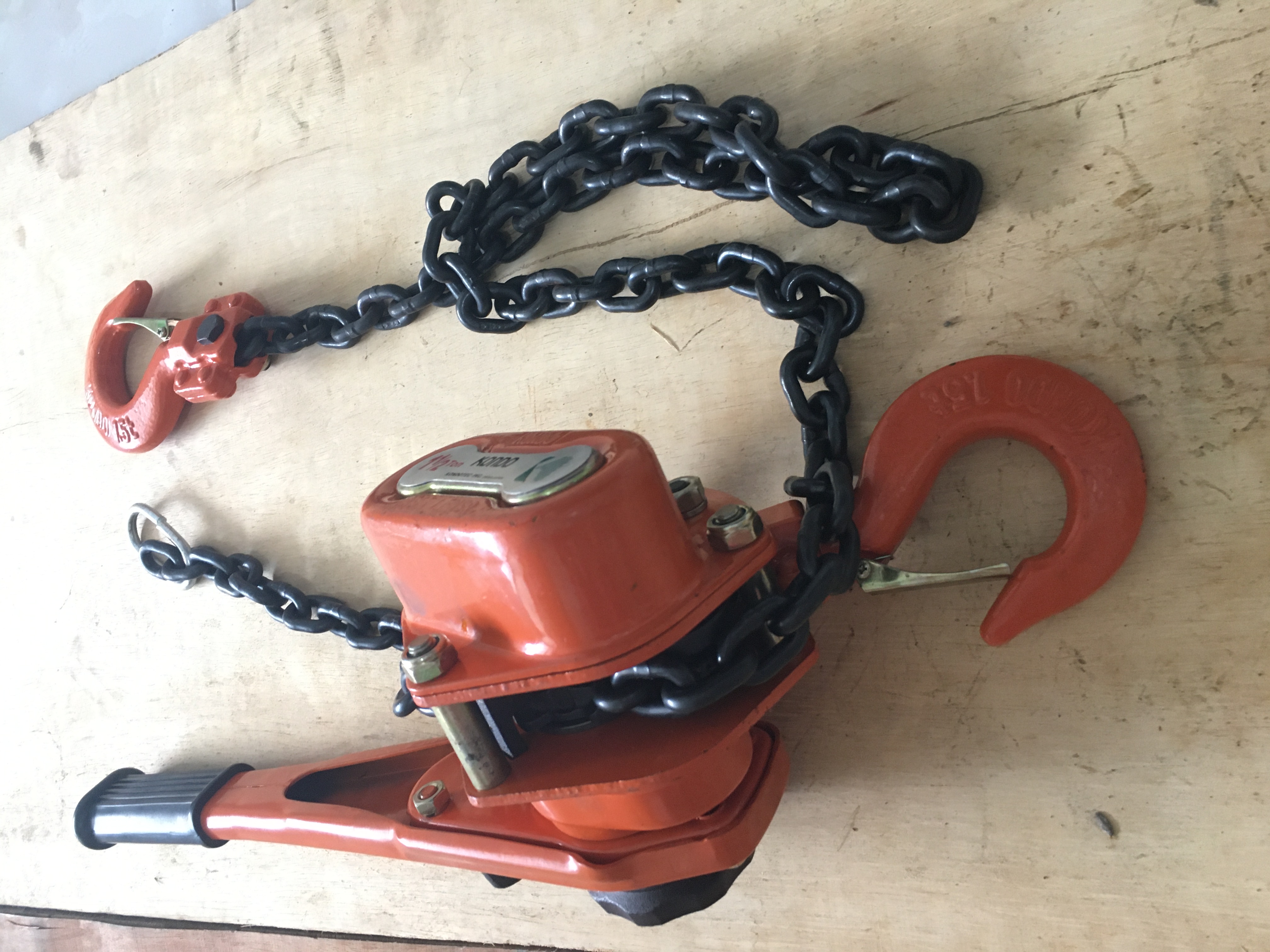 Palang Xích Lắc Tay tải trọng 1.5 tấn x 1.5 mét chính hãng
