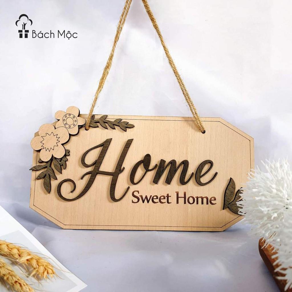 Bảng gỗ vui lòng gõ cửa, bấm chuông, đóng cửa mẫu đẹp (bảng gỗ trang trí + quà tặng