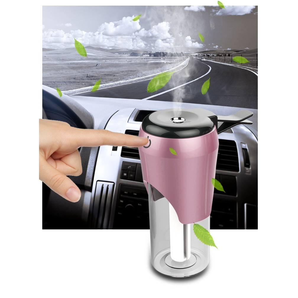 Máy phun sương, tạo ẩm trong ô tô lọc không khí và giữ ẩm da cao cấp ( TẶNG QUẠT CẮM CỔNG USB VỎ NHỰA NGẪU NHIÊN