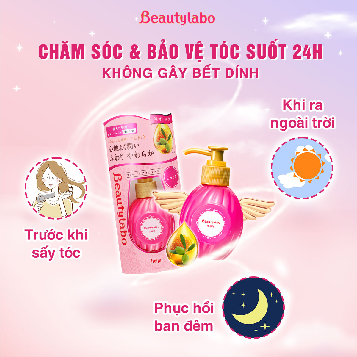 Serum Dưỡng Tóc Beautylabo 120ml - Dưỡng Tóc Nhẹ Tênh, Tóc Đẹp Mỗi Ngày