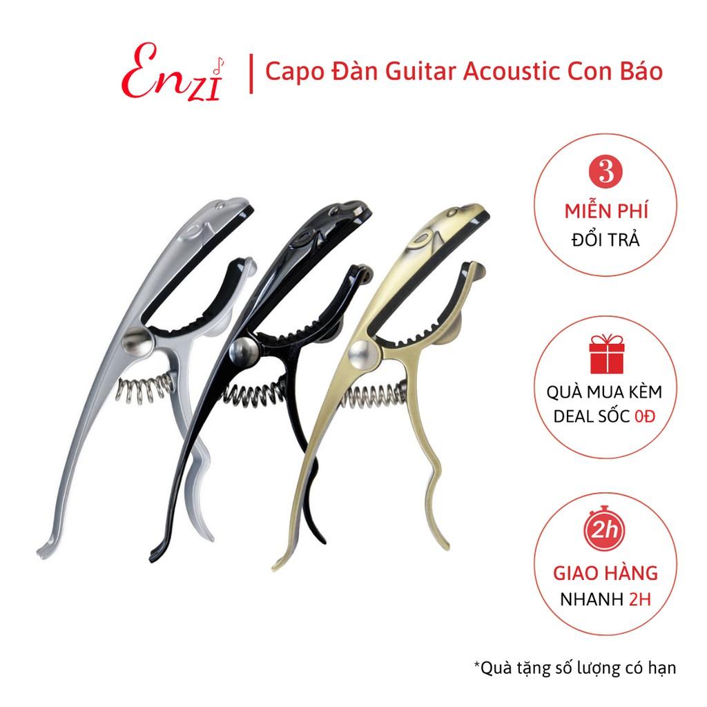 Capo guitar acoustic Con Báo cao cấp dành cho đàn guitar dây sắt Enzi