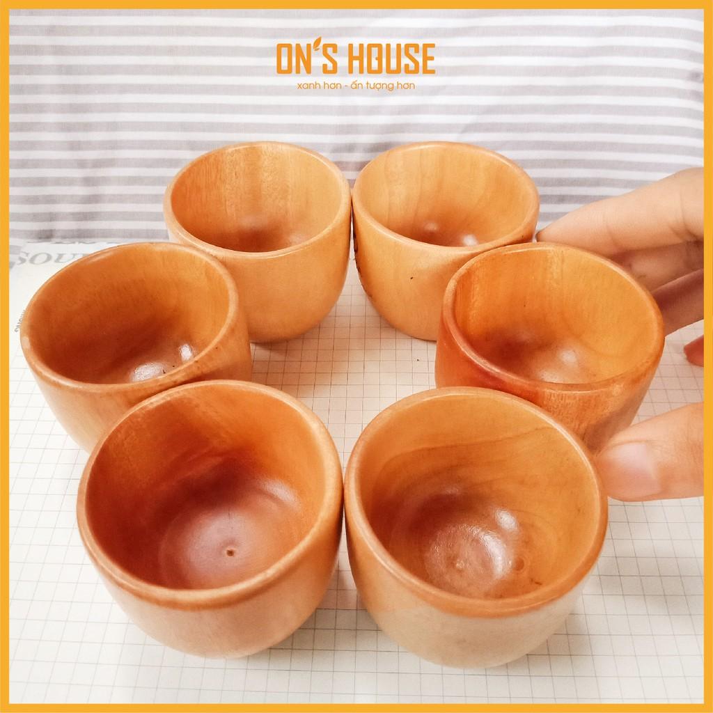 Ly, Chén Gỗ Uống Trà Cao Cấp - Hàng Chính Hãng