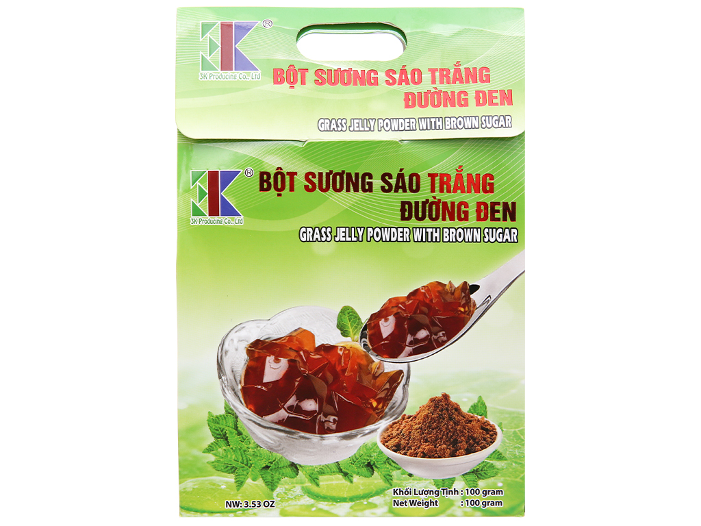 Bột Sương Sáo Trắng Đường Đen