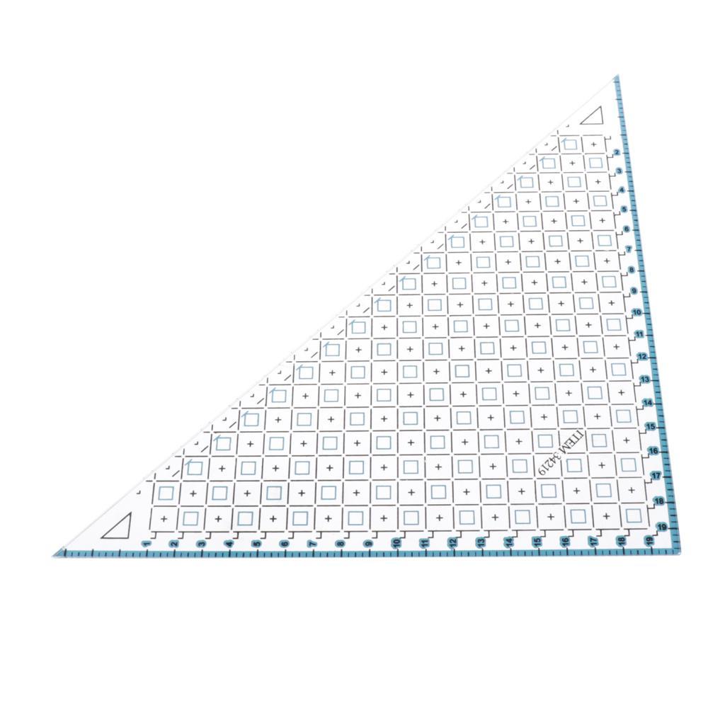 35x15.5cm Acrylic Quilting Bản Mẫu Miếng Dán Cường Lực May Thước Quilting Dụng Cụ