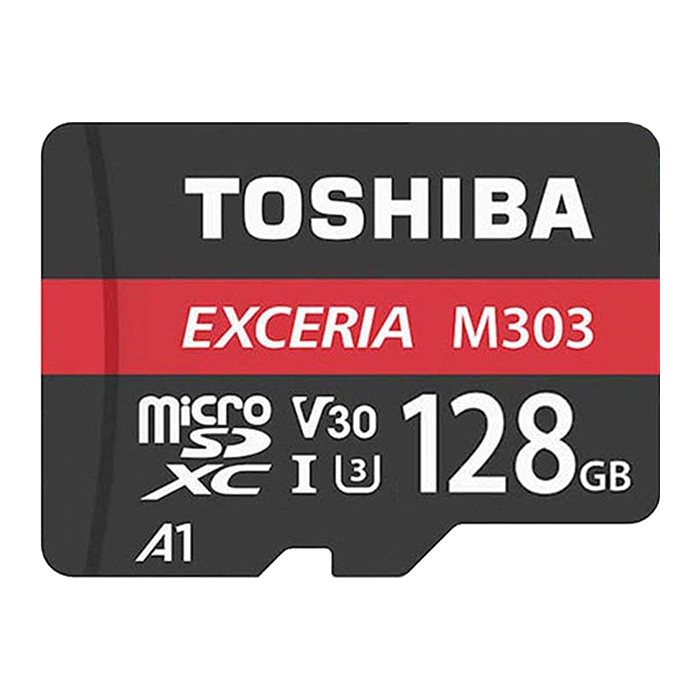 Thẻ Nhớ MicroSDXC Toshiba Exceria M303 128GB UHS-I U3 4K V30 A1 R98MB/s W65MB/s - Hàng Chính Hãng