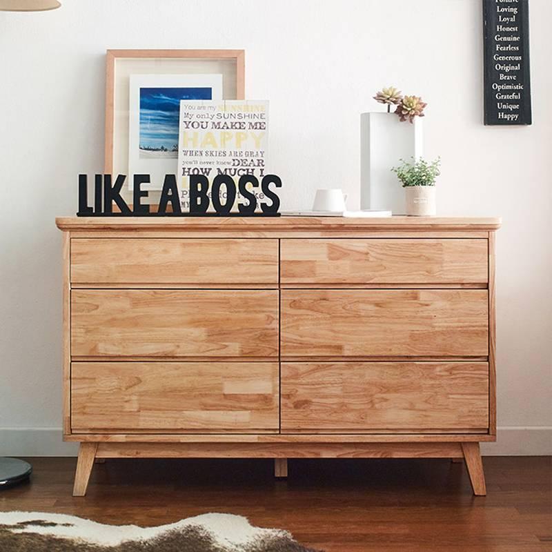 Tủ 6 Ngăn Kéo Thấp NbNatural Gỗ Tự Nhiên Ibie BSK6SNBNR