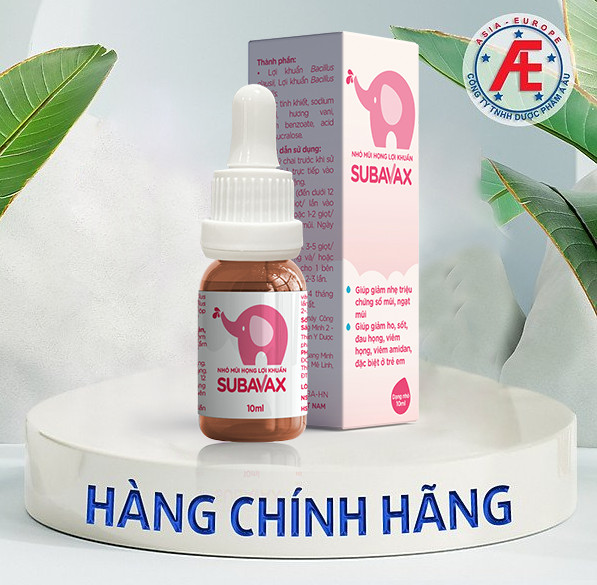 Nhỏ mũi họng lợi khuẩn Subavax