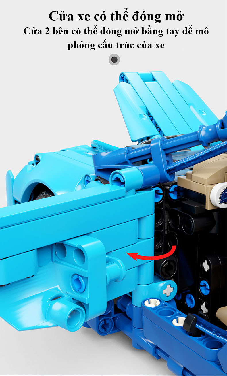 Đồ Chơi Lắp Ghép Technic Bugatti Với 1355 Chi Tiết, Đồ Chơi Mô Hình Siêu Xe Bugatti Tỷ Lệ 1:14 Điều Khiển RC, Đồ Chơi Điều Khiển Từ Xa Xe Ô Tô Bugatti Tay Cầm RC - Chính Hãng BABYBOSS.