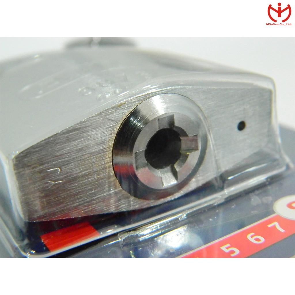 Ô khóa ABUS 88/50 Plus thân đồng rộng 50mm bọc Crom lõi lá 3 chìa vuông - MSOFT