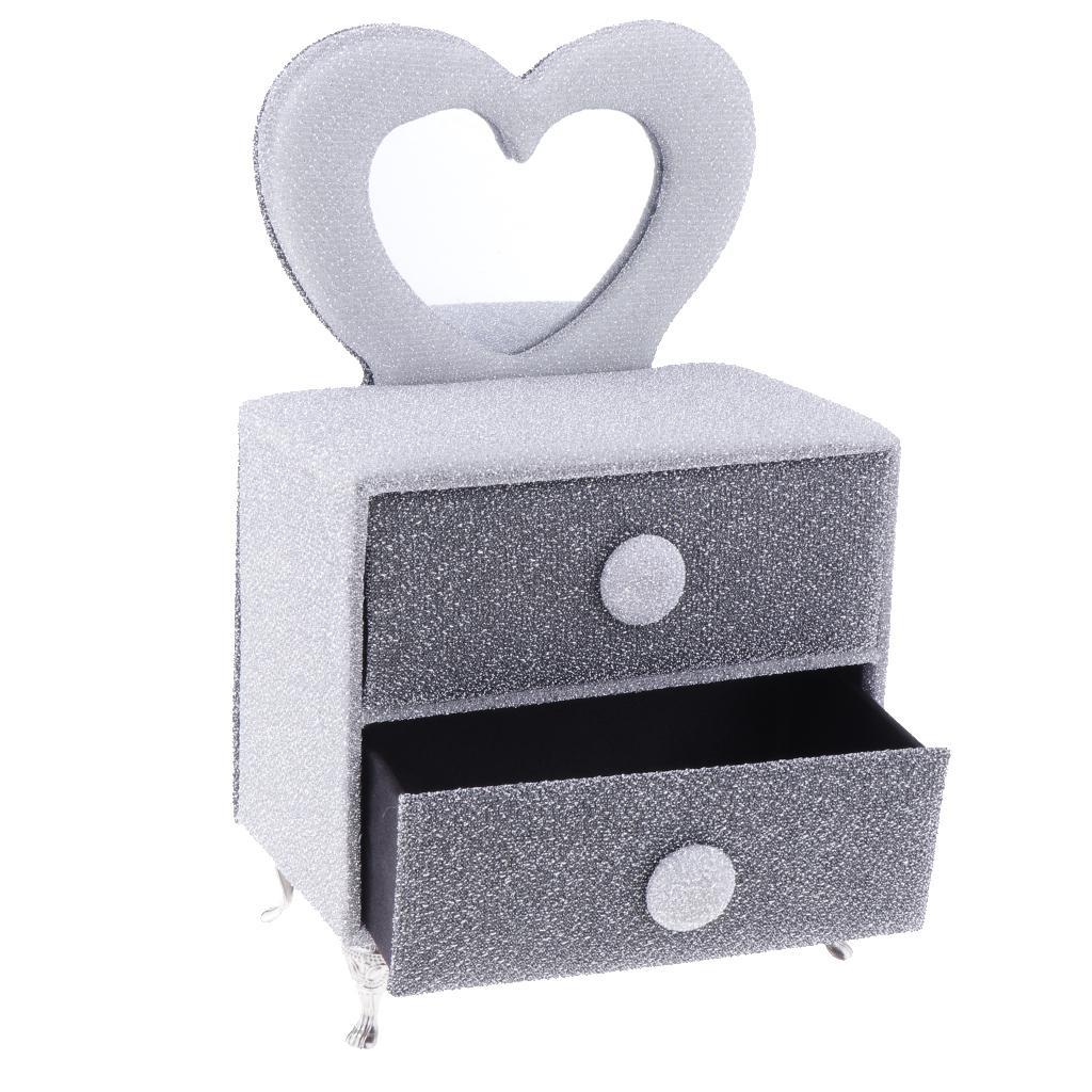 1/6 European Style Silver Dressing Table Dresser Dolls House Furniture for 12'' Hot Toys Phicen Action Figure