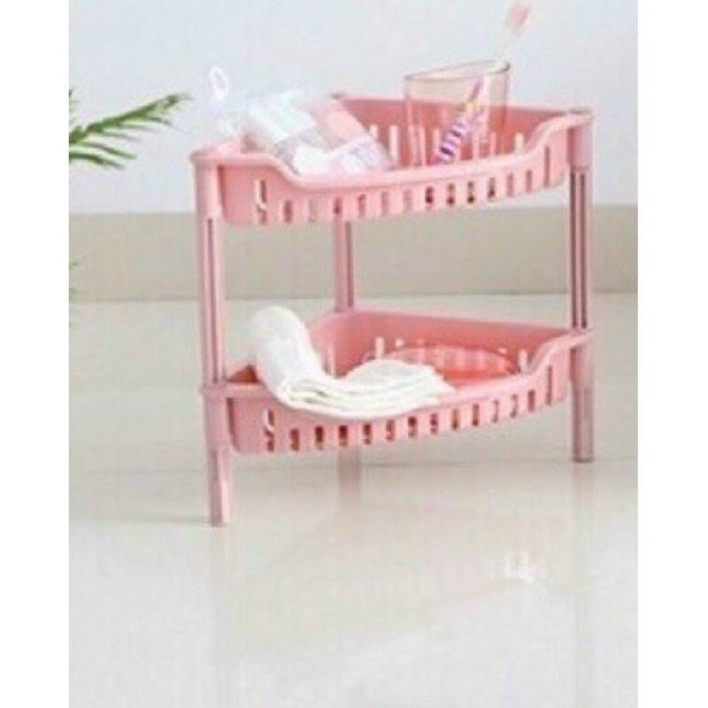 Kệ góc nhựa 2 tầng nhà tắm