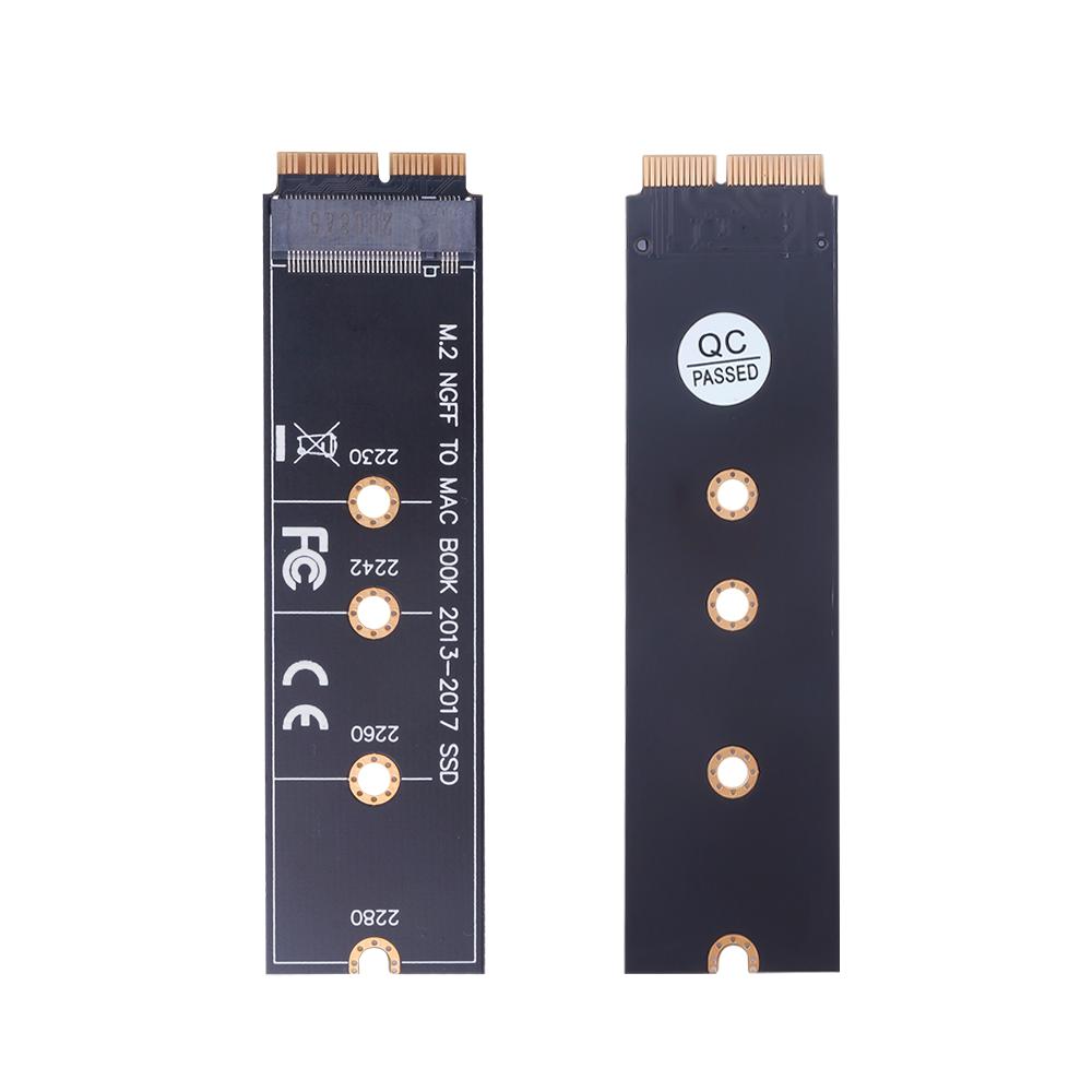 M.2 NVME SSD Chuyển đổi thẻ bộ điều hợp cho MacBook Air Pro Retina 2013-2017 NVME/AHCI SSD Bộ nâng cấp cho A1465 A1466 A1398 A1502 M2