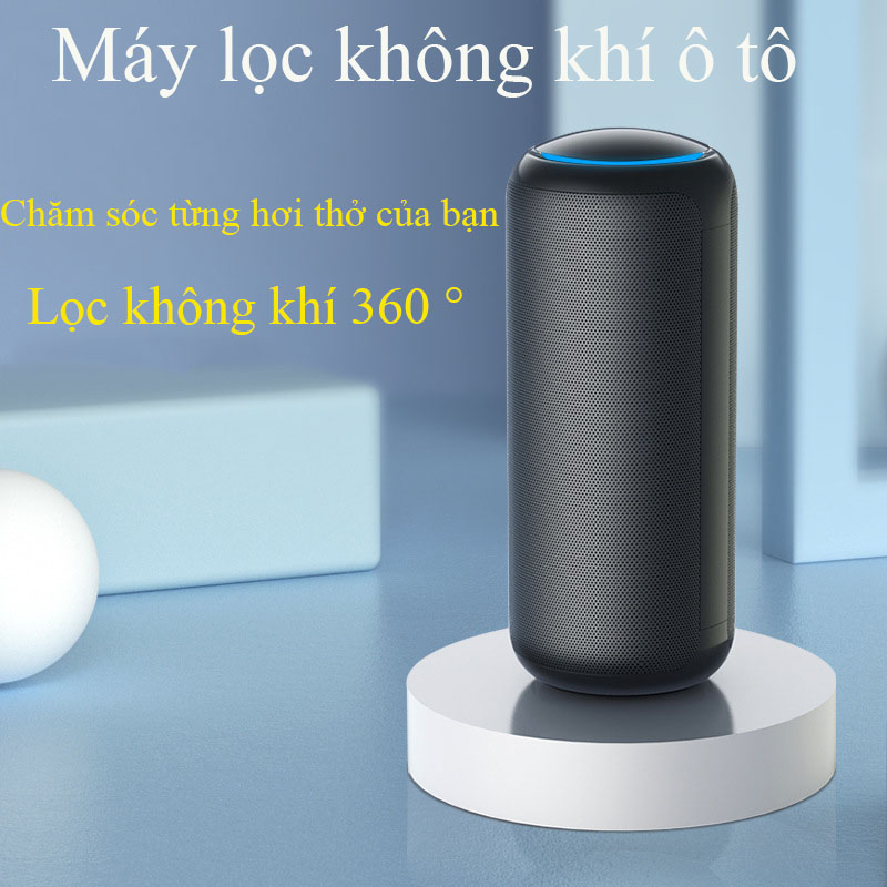 Máy lọc không khí và khử mùi xe hơi với bộ lọc 360 ° giúp không khí ô tô trong lành