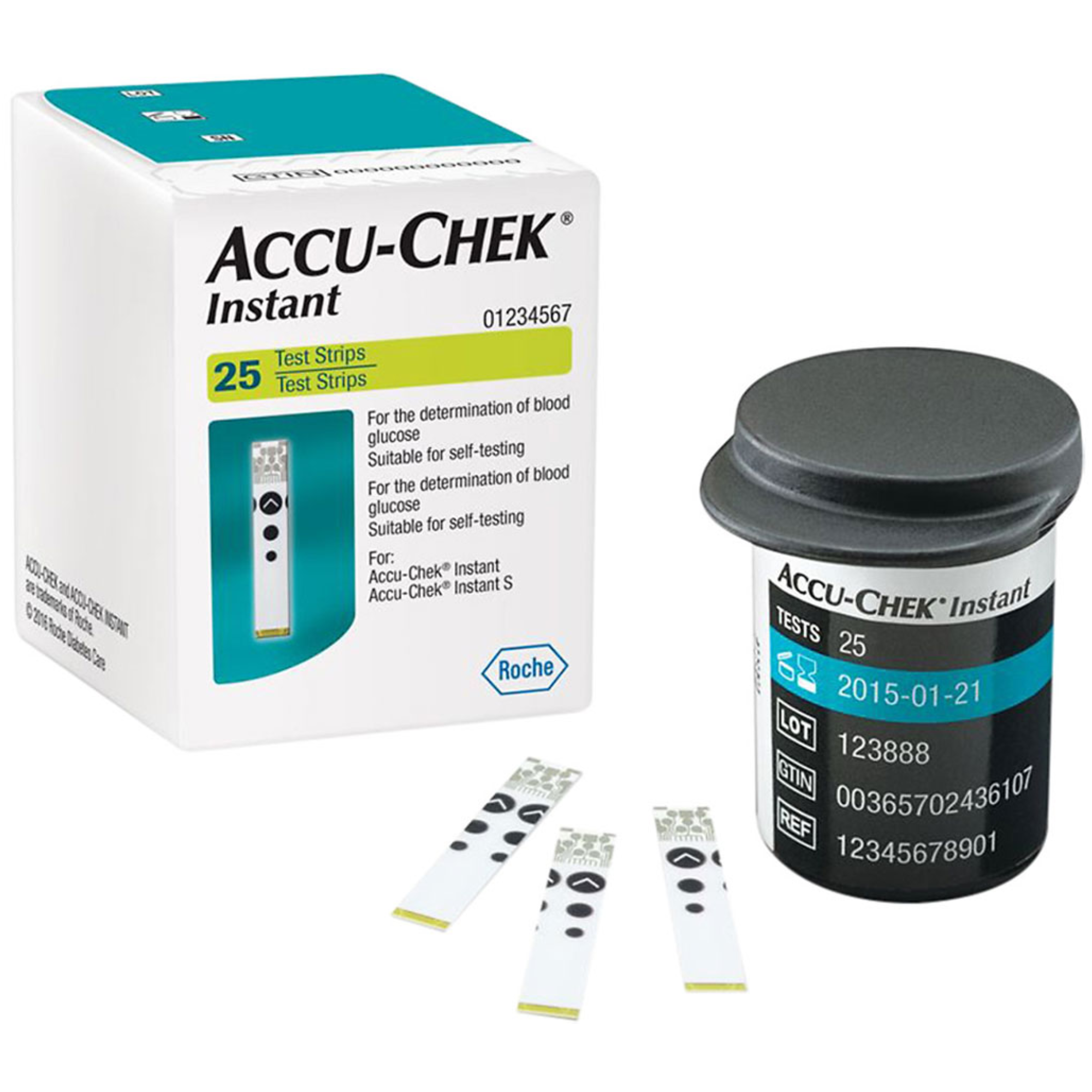 Que thử đường huyết Accu-Chek INSTANT cho máy đo đường huyết, NK chính ngạch tem niêm phong nhãn phụ TV