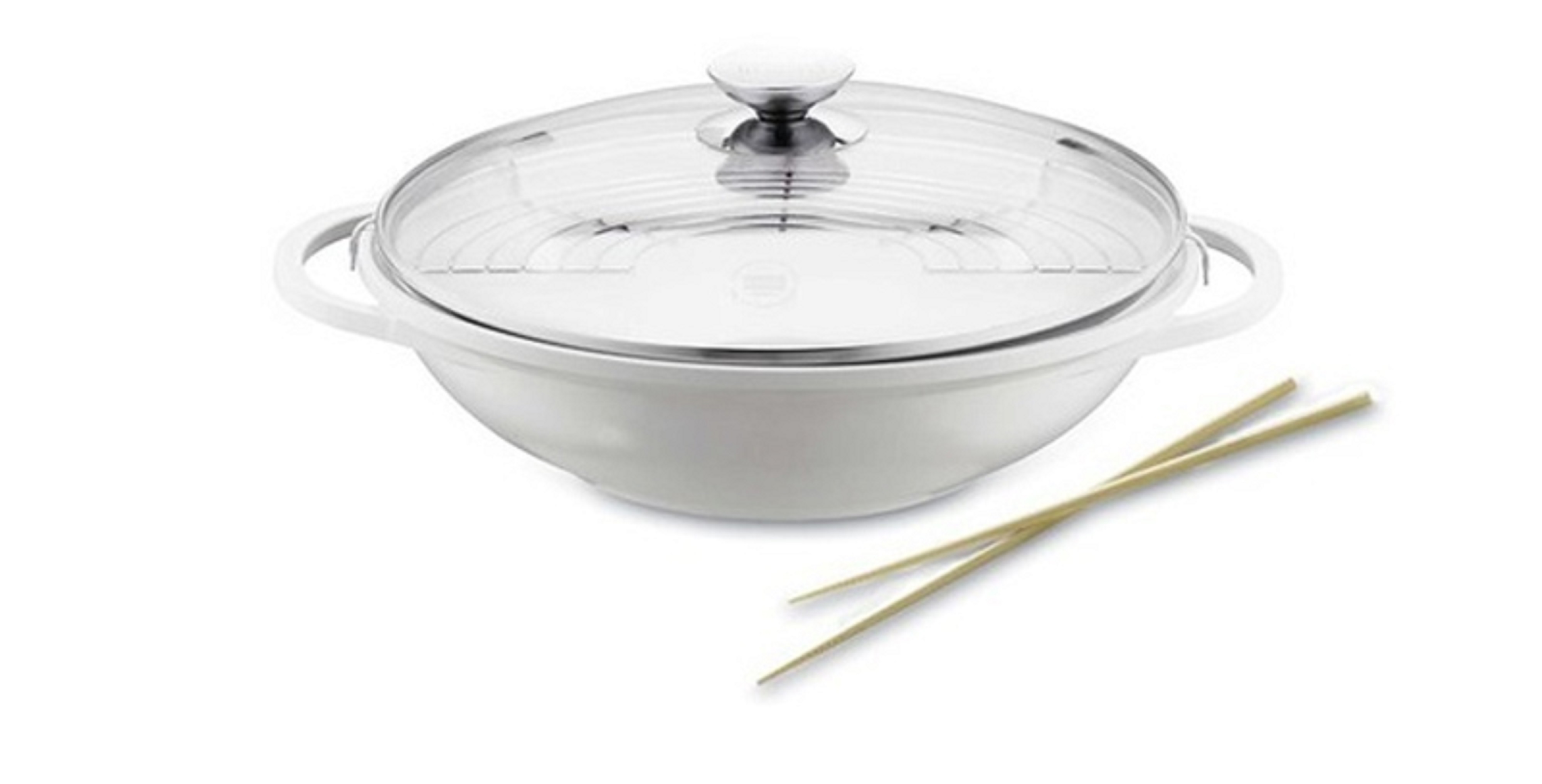 Chảo Berndes Wokpan Vain 32cm màu trắng 032139