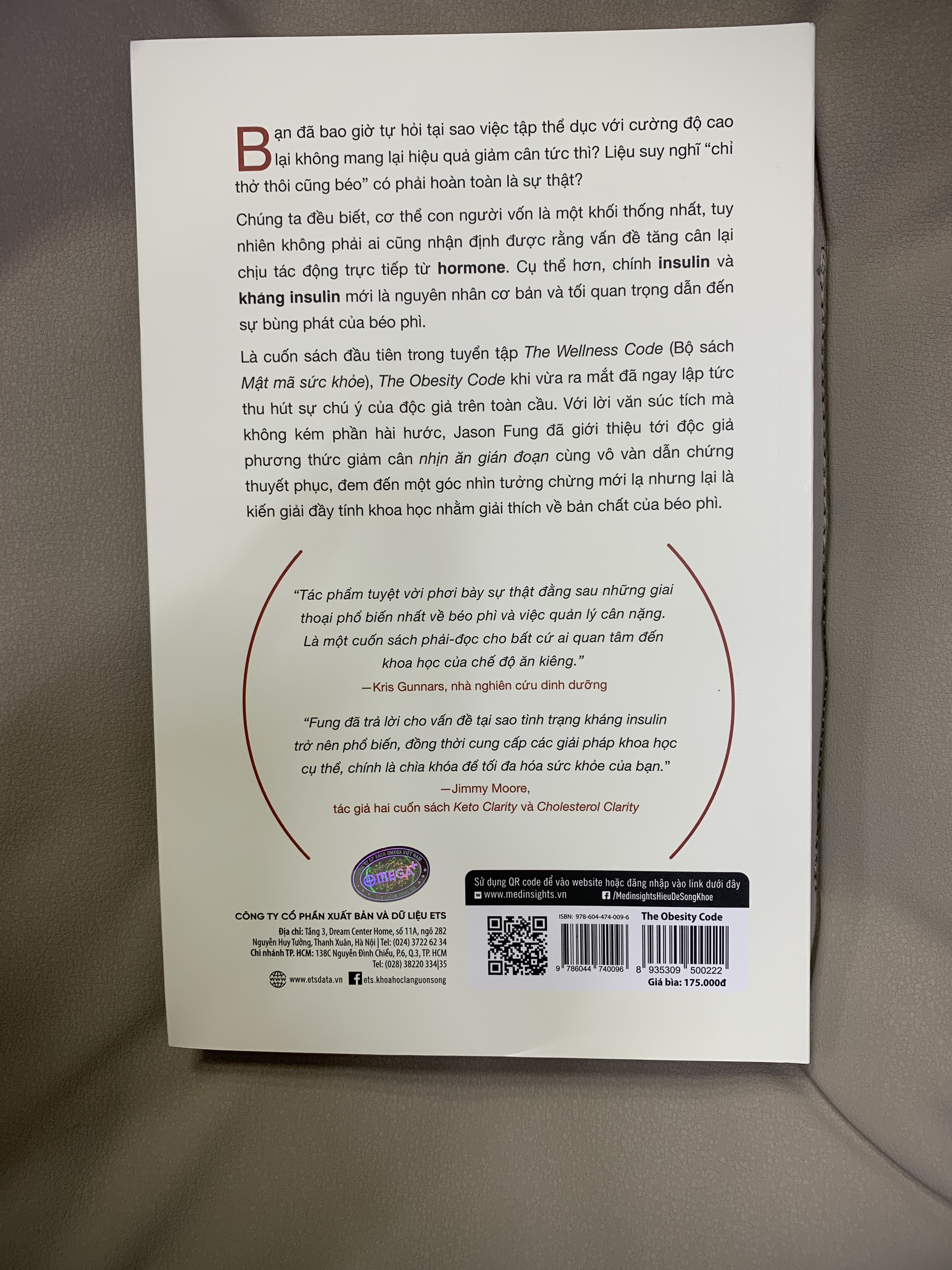 Giải Mã Bí Mật Giảm Cân - The Obesity Code - Jason Fung - Hồ Thu Phương dịch - Tái bản -