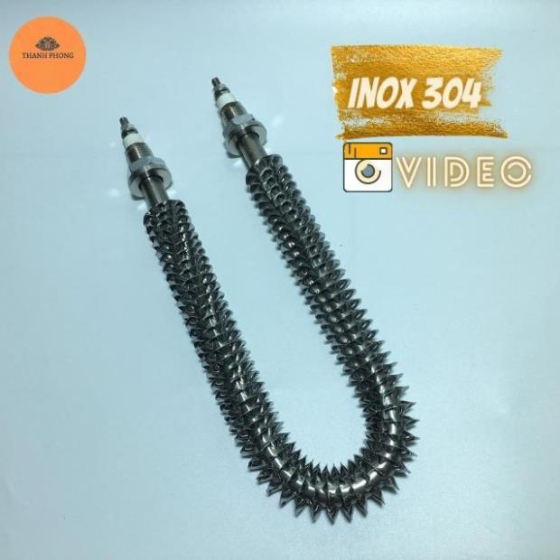 Điện Trở Sấy Khô Chữ U Thanh Nhiệt Cánh Tản Đốt Nóng 20cm 220V