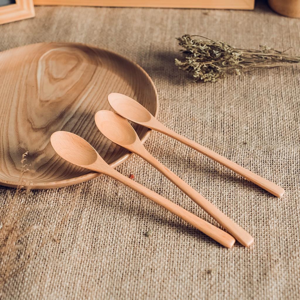 Muỗng gỗ cho bé - Muỗng kem/cafe