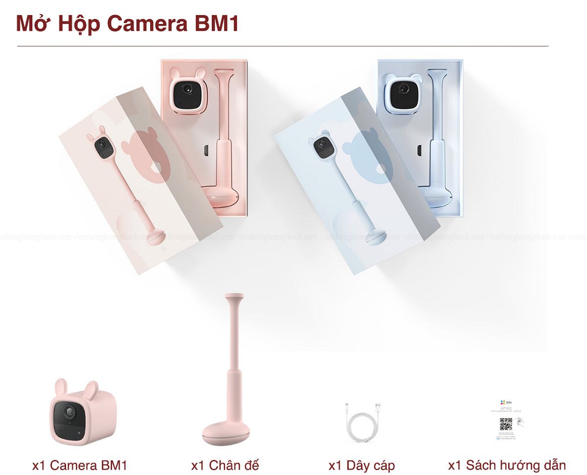 Camera không dây pin sạc IP WIFI EZVIZ BM1 trông trẻ phát hiện tiếng khóc - Hàng chính hãng