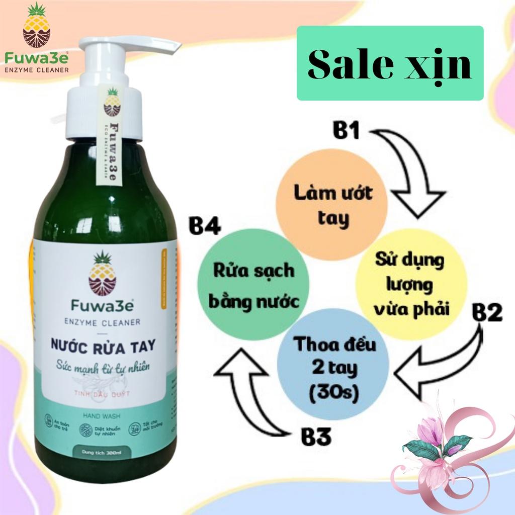 Nước Rửa Tay Sát Khuẩn Fuwa3e, 3800ml Hữu Cơ Mùi Tinh Dầu Quýt, Enzyme Sinh Học, Tốt Cho Da, An Toàn Cho Bé.Cuong88vp