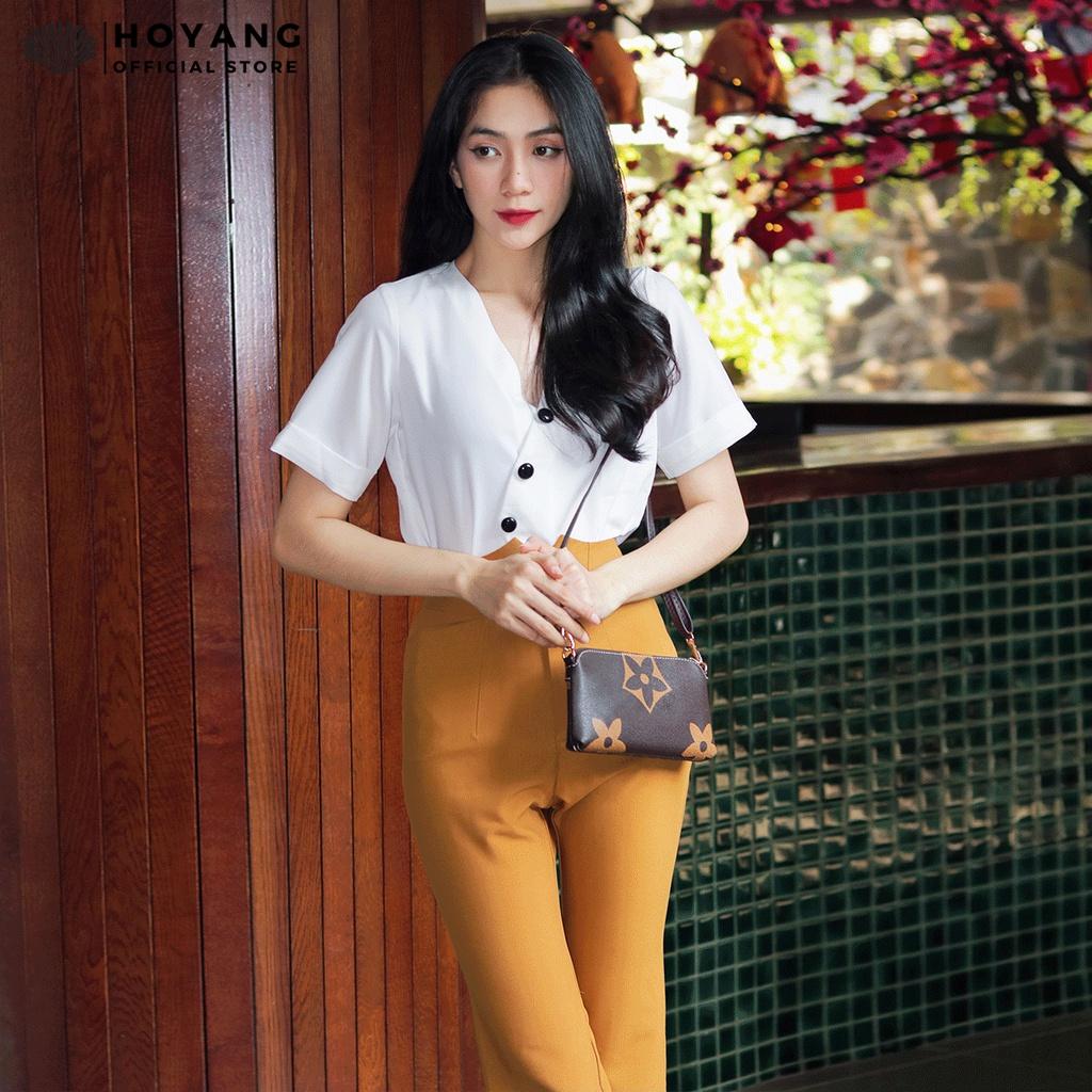 Quần Tây Thun Cotton Dáng Cao HOYANG QHY10