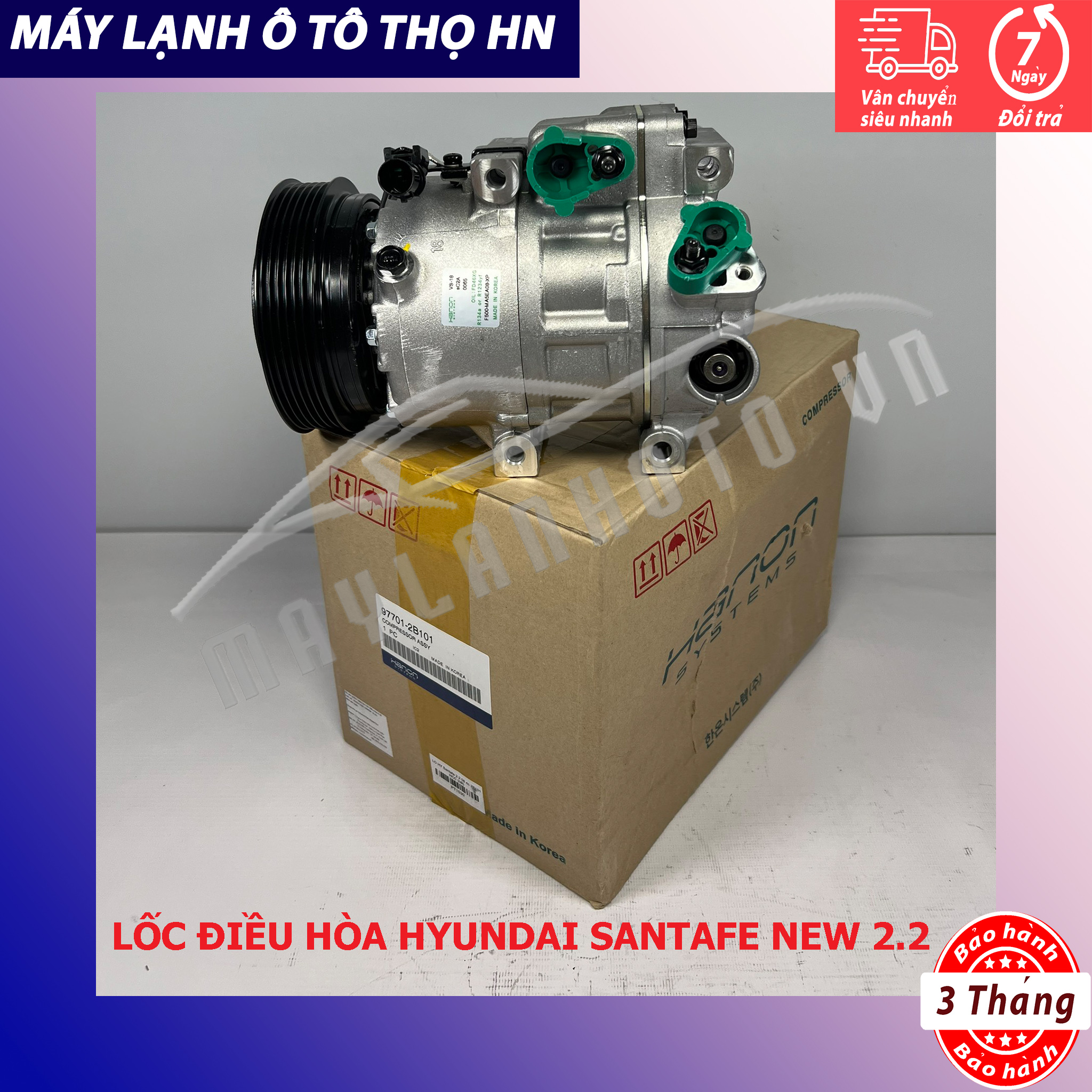 Lốc điều hòa Hyundai Santafe 2006 2007 2008 2009 2010 hàng Hàn Quốc 06 07 08 09 10 97701-2B101
