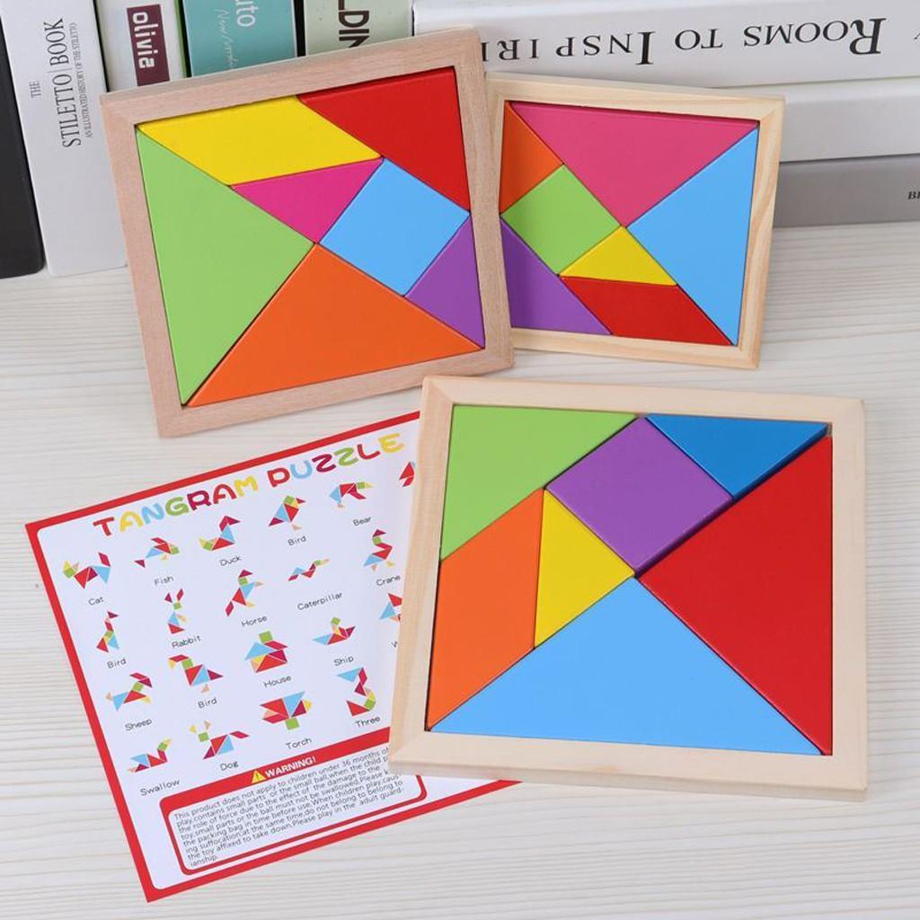 Bộ Xếp Hình Trí Uẩn TANGRAM Babo Đồ Chơi Thông Minh Bằng Gỗ Cho Bé