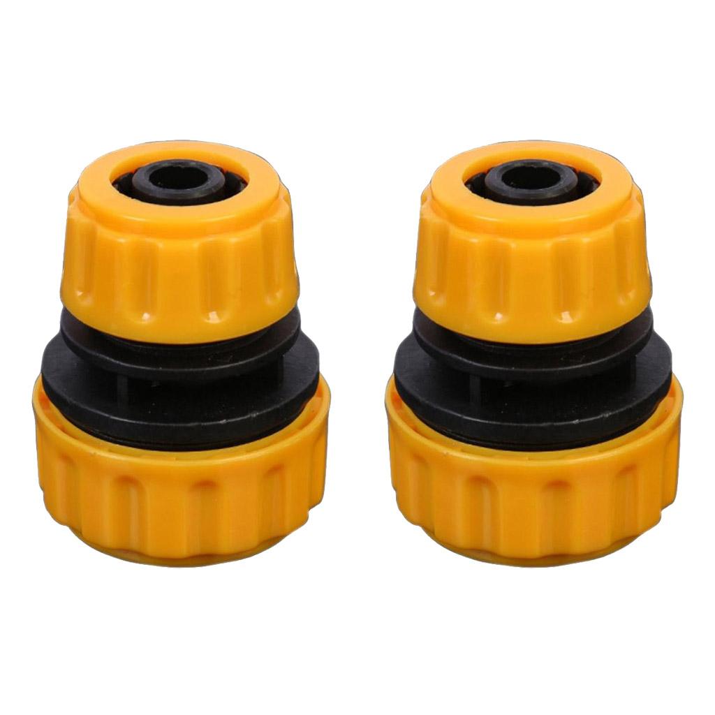 2Pcs 1/2" To 5/8" Water Hose Pipe Connector Connection Fitting Adapter