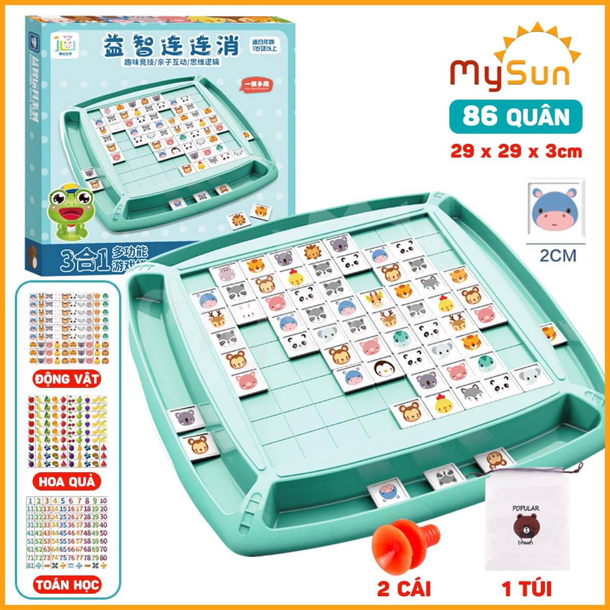 Đồ trò chơi trí tuệ thông minh trẻ em Lianliankan cho bé 3 4 5 6 tuổi giúp phát triển tư duy