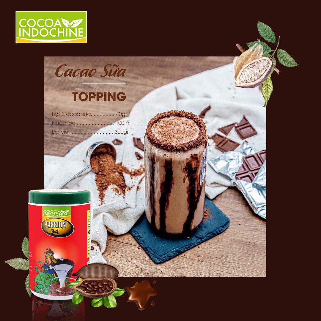 Bột Cacao sữa hoà tan Passion 3 In 1 (Hũ 450g)